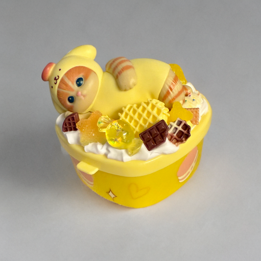 Decoden Heart Box - Mofusand Cat Cosplay Pompompurin Kawaii Junk Case Container